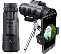 Telescopio monoculare ad alta potenza, con treppiede porta smartphone, telescopio monoculare ad alta definizione regalo 40x60 con prisma FMC BAK9 resistente e chiaro -