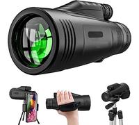 Telescopio monoculare ad alte prestazioni 12X50 ad alta definizione con adattatore rapido per smartphone, treppiede e cinturino da polso Monoculare impermeabile per il birdwatching,