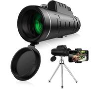 Telescopio monoculare ad alte prestazioni con supporto per smartphone e treppiede Occhiali 40X60 HD Telescopio monoculare impermeabile per il campeggio di birdwatching