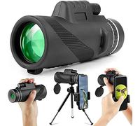 Telescopio monoculare, binocolo zoom BAK4 monoculare 12x50 HD con supporto per smartphone e treppiede, telescopio monoculare impermeabile per birdwatching partite di calcio giochi con la pal