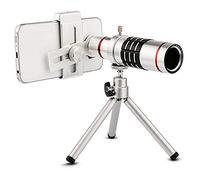 Telescopio monoculare compatto BAK4: telescopio monoculare con zoom ad alta potenza, telescopio con obiettivo zoom con ingrandimento 12x ad alta definizione, con supporto per smartphone e treppiede,