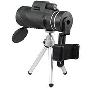 Telescopio monoculare compatto con obiettivo prisma FMC portatile 10x42 BAK4 con adattatore per smartphone e treppiede per birdwatching per adulti, caccia all'aperto, viaggi, telescopio monoculare