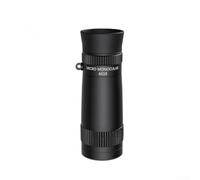 Telescopio monoculare con ottica HD 4x18, 6x18, 8x25, corpo in metallo, design compatto e leggero, per bird watching, viaggi, campeggio, escursionismo e osservazione avventura all'aperto, nero (4x18)