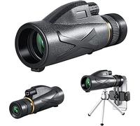 Telescopio monoculare con treppiede porta smartphone per adulti, 10-30x42 HD Cannocchiale monoculare portatile leggero impermeabile ad alta potenza con trasparente per birdwatching Escursion