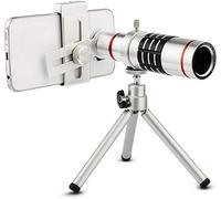 Telescopio monoculare con zoom 12x con supporto per smartphone e treppiede, prisma BAK4 compatto ad alta definizione, impermeabile e antiappannamento