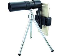 Telescopio monoculare con zoom super teleobiettivo 4K 10-300x40mm per campeggio, telescopio ad alta definizione con clip per telefono, treppiede