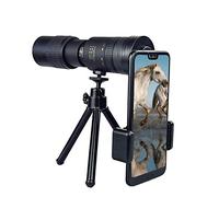 Telescopio monoculare con zoom super teleobiettivo, telescopio monoculare con visione notturna con treppiede per telefono cellulare, il miglior regalo per gli uomini per il trekking, il campeggio