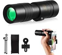 Telescopio monoculare HD 10-300x40mm per adulti, telescopio monoculare impermeabile BAK4 HD con, monoculare con supporto per smartphone e treppiede, per il campeggio di birdwatching