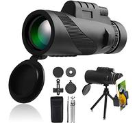 Telescopio monoculare HD 40X60 FMC BAK4 Monoscopio a prisma per bambini e adulti con supporto per smartphone Treppiede per birdwatching, viaggi