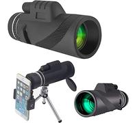Telescopio monoculare impermeabile ad alta potenza - Prisma BAK-4 monoculare ad alta potenza 40x60 con supporto per adattatore per smartphone e treppiede per birdwatching, viaggi, paesaggi n