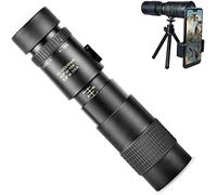 Telescopio monoculare - Monocolo 10X100 ad alta potenza ãHD per il birdwatchingã‘ con supporto per smartphone e treppiede Monoculare impermeabile realizzato da FMC Prisma BAK4 e materia