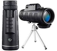 Telescopio monoculare, monoculare HD ad alta potenza 40x60 per adulti per birdwatching con supporto per smartphone e treppiede Prisma BAK4 per caccia alla fauna selvatica, campeggio, viaggi, raddoppia