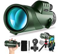 Telescopio monoculare Pankoo 40X60 HD compatto da taschno con supporto regolabile per smartphone, perfetto per bird watching e viaggi