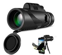 Telescopio monoculare per adulti, ad alta potenza, compatto, con adattatore per smartphone, telescopio portatile con treppiede, per bird watching, campeggio, viaggi