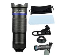 Telescopio monoculare per osservare le stelle, risoluzione 4K, multifunzione con clip per cellulare, per bird watching, escursionismo, campeggio