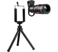 Telescopio monoculare per telefono, lente in vetro HD ad alta potenza 18x25 Prisma BAK4 monoculare con supporto per telefono treppiede per birdwatching,