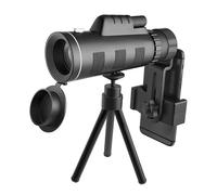 Telescopio monoculare potente 80x100 HD Telescopio da campeggio impermeabile portatile a lungo raggio for esterni con treppiede in lega di alluminio