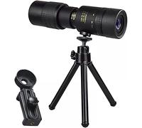 Telescopio monoculare, Telescopio monoculare 10-300x40 HD, Tasche per cellulare BAK4 Prism Zoom Binocolo monoculare con treppiede e supporto per cellulare per adulti, bambini, birdwatching,