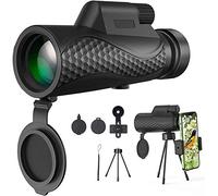 Telescopio monoculare, Telescopio monoculare 10X42 Ingrandimento ad alta potenza, Monoculare ad alta definizione per adulti e bambini, Rivestimento FMC, Cannocchiale monoculare prisma BAK4 con ad