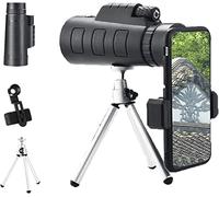 Telescopio monoculare Telescopio monoculare 40x60 ad alta definizione per smartphone con binocolo bussola telescopio impermeabile con treppiede porta cellulare
