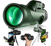 Telescopio monoculare Telescopio monoculare 40x60 HD per adulti con supporto per smartphone treppiede binocolo monoculare impermeabile per birdwatching viaggio escursionismo concerto