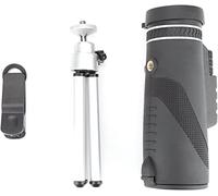 Telescopio monoculare Telescopio monoculare ad alta potenza 40 × 60 con treppiede adattatore per smartphone per birdwatching, escursionismo, campeggio