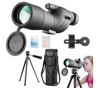Telescopio monoculare - Telescopio monoculare ad alta potenza, monoculare con visione più ampia 25-75x60 per adulti | Telescopio zoom compatto antiappannamento, telescopio tascabile portatile leggero