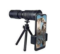 Telescopio monoculare Telescopio monoculare zoom 4K 10-300X40mm, monoculare HD ad alta potenza con supporto per smartphone e treppiede per escursionismo, campeggio