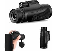 Telescopio monoculare, vincitore del test del binocolo monoculare 12x50, telefono cellulare telescopio con treppiede e supporto per cellulare, monoculare originale portatile impermeabile