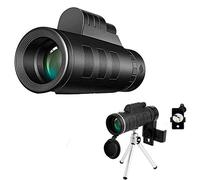 Telescopio monoculare WENKA 40X60 HD Monoculare ad alte prestazioni con supporto per smartphone e treppiede per il birdwatching, campeggio, escursionismo, partite - Raddoppia il comfort