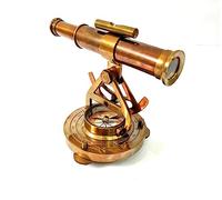 Telescopio nautico antico Alidate dimensioni 15,2 cm con bussola ottone antico da collezione Home Decor Premium regalo fatto a mano
