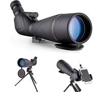 Telescopio Nero, Mirino Angolato per Bambini Adulti Principianti Visite turistiche/Osservazione delle stelle/Campeggio, Telescopio Rifrattore monoculare impermeabile HD con treppiede per tiro con