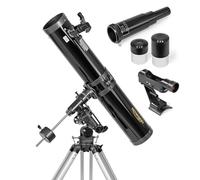 Telescopio Omegon N 126/920 EQ-3 | Ottica luminosa | Stabile montatura EQ-3 | Per luna, pianeti e cielo profondo | Appassionati di astronomia