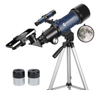 Telescopio per adulti principianti apertura 70 mm 400 mm supporto AZ completo