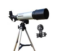 Telescopio per Adulti Principianti Bambini, Apertura 50Mm 360Mm Telescopio Astronomico Rifrattore Bak4 Prisma Fmc Telescopio per Astronomia con Adattatore per Smartphone e Treppiede