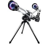Telescopio per adulti Telescopio per bambini per principianti di astronomia Telescopio per bambini dai 15 ai 21 anni con cercatore e treppiede per osservare le stelle Raddoppia il comfort