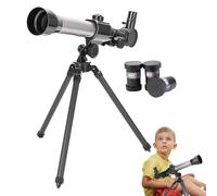 Telescopio per bambini con treppiede, rifrattore ottico con oculari HD, telescopio astronomico per bambini dagli 8 ai 12 anni, monoculare portatile da viaggio per guardare lune, stelle, paesaggi
