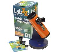 Telescopio per Bambini Levenhuk LabZZ D1, Facile da Usare con Montatura Dobson da Tavolo e Fattore di Ingrandimento 100x