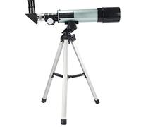 Telescopio per bambini, obiettivo con ampia apertura da 50 mm, telescopio adatto per principianti di astronomia, telescopio portatile con supporto