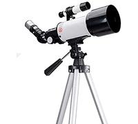 Telescopio per bambini principianti, apertura 70 mm, montatura AZ 400 mm, ottica multistrato, telescopi per adulti, telescopio rifrattore astronomico portatile con treppiede, zaino, miglior regal