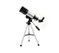 Telescopio per bambini principianti, telescopio da viaggio portatile, telescopio rifrattore astronomico con apertura da 70 mm, 2 oculari, rifrattore portatile con treppiede