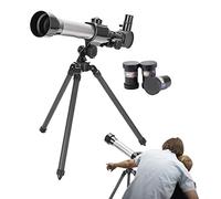 Telescopio Per Bambini, Telescopio Per Bambini, Telescopio Rifrattore Ottico Da 60 Mm Con Treppiede Regolabile E 3 Oculari, Telescopi Spaziali Monoculari Da Esterno Mirino Da Viaggio Per Adulti, Princ