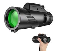 Telescopio portatile ad alta scala 12 * 50HD, con adattatore per smartphone, treppiede, monocolo ad alta potenza, telescopio monoculare leggero per bird watching viaggi