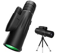 Telescopio portatile per adulti, 10-30 x 42 cm, con adattatore per smartphone, treppiede, monocolo ad alta potenza, zoom leggero, telescopio monoculare per bird watching
