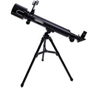 Telescopio rifrattore astronomico con apertura da 50 mm e 600 mm, telescopio obiettivo FMC con prisma BAK4, con supporto per smartphone e treppiede