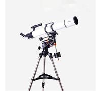 Telescopio rifrattore con lunghezza focale 900 mm Telescopi da viaggio portatili regolabili per astronomia Pellicola verde multistrato con montatura equatoriale vision