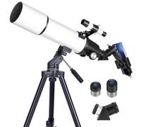 Telescopio rifrattore da 600 mm per bambini e principianti, telescopio da viaggio compatto e portatile con zaino