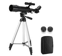 Telescopio rifrattore da viaggio, telescopio astronomico rifrattore 50AZ con treppiede e zaino - Ottica in vetro completamente rivestito - per l'osservazione degli uccelli che osservano le stelle