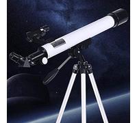 Telescopio rifrattore Ottimo regalo per l'astronomia per adulti per esplorare lo spazio lunare Telescopi con apertura da 50 mm per astronomia per interni/esterni