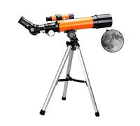 Telescopio rifrattore per bambini principianti, telescopio, apertura 50 mm, lunghezza focale 360 mm, telescopio astronomico, telescopio da viaggio per osservazione della luna, birdwatching Warm as